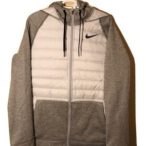 Nike Therma Full Zip Hooded Jacket Men’s Size L Grey (BV6298-063) NWT